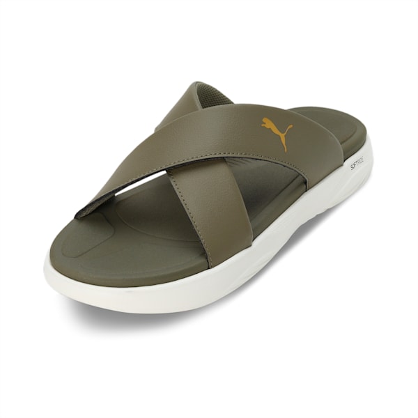 SOFTRIDE Seave Sandals, PUMA Olive-Warm White-PUMA Gold, extralarge-IND