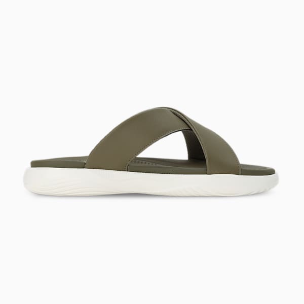 SOFTRIDE Seave Sandals, PUMA Olive-Warm White-PUMA Gold, extralarge-IND