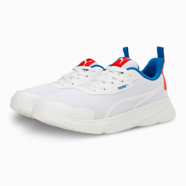 Alfarun Men's Sneakers, PUMA White-PUMA Team Royal-PUMA Red, extralarge-IND