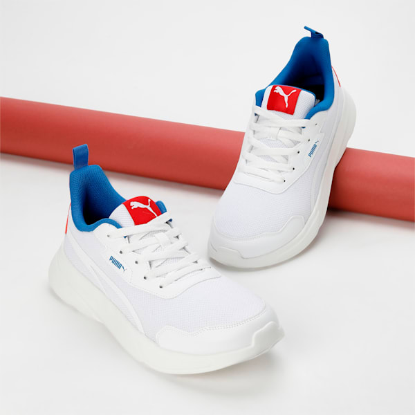 Alfarun Men's Sneakers, PUMA White-PUMA Team Royal-PUMA Red, extralarge-IND