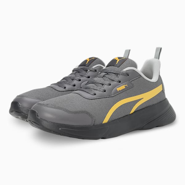 Alfarun Men's Sneakers, Cool Dark Gray-Smokey Gray-Mustard Seed, extralarge-IND