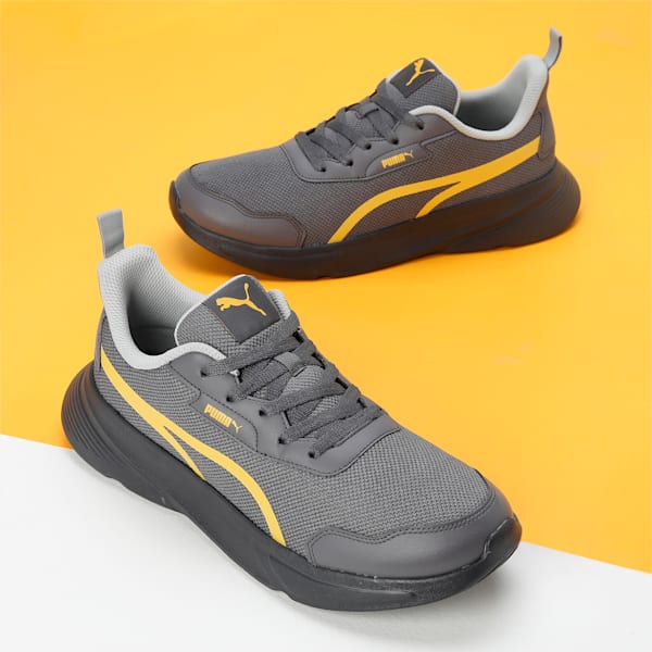 Alfarun Men's Sneakers, Cool Dark Gray-Smokey Gray-Mustard Seed, extralarge-IND