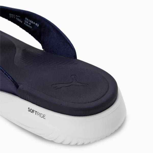 Puma SOFTRIDE Seave Unisex Flip-Flops, PUMA Navy-PUMA White-For All Time Red, extralarge-IND
