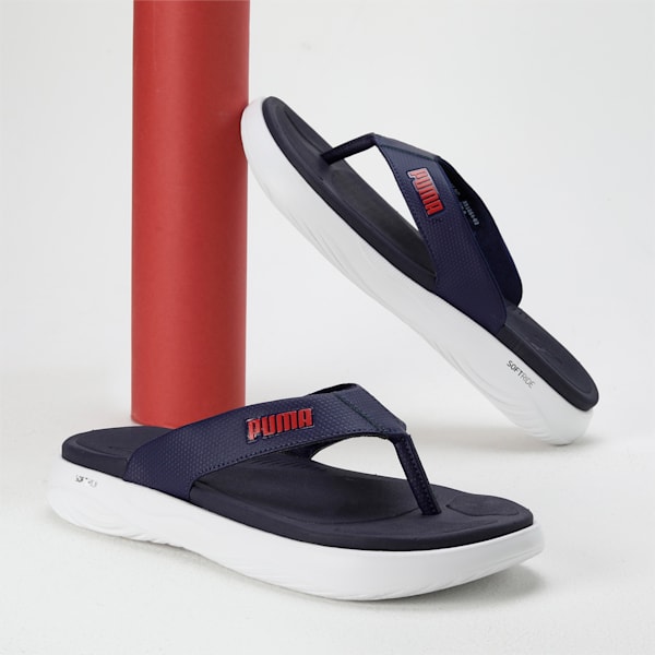 SOFTRIDE Seave Flip-Flops, PUMA Navy-PUMA White-For All Time Red, extralarge-IND