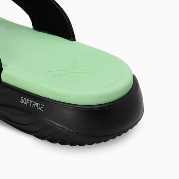SOFTRIDE Seave Flip-Flops, PUMA Black-Spring Fern, extralarge-IND