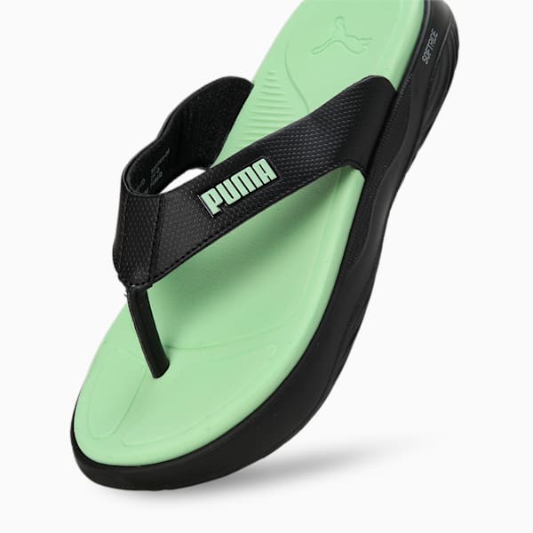 SOFTRIDE Seave Flip-Flops, PUMA Black-Spring Fern, extralarge-IND