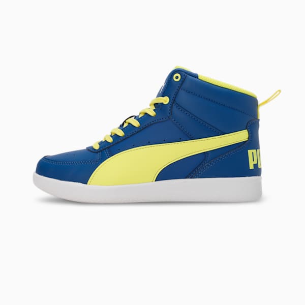 Pluto Youth Sneakers, Clyde Royal-Yellow Burst-PUMA White, extralarge-IND