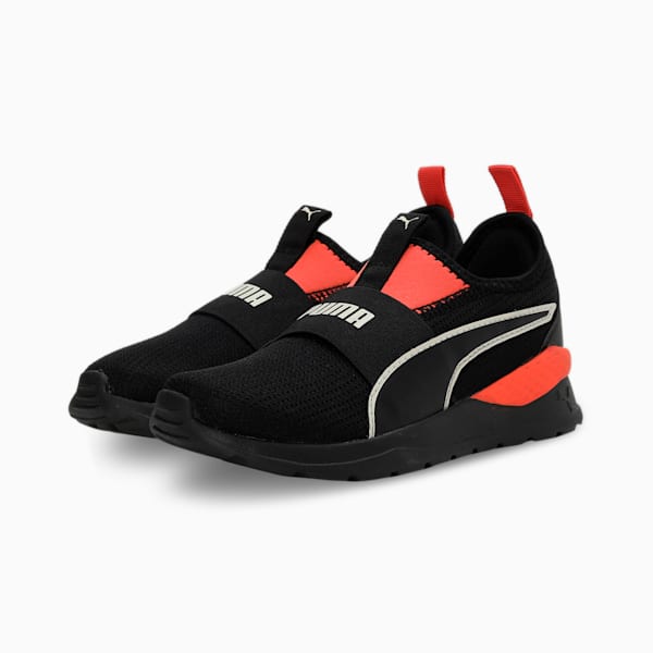 Hobbes Kids' Sneakers, PUMA Black-Fiery Coral-Marshmallow, extralarge-IND