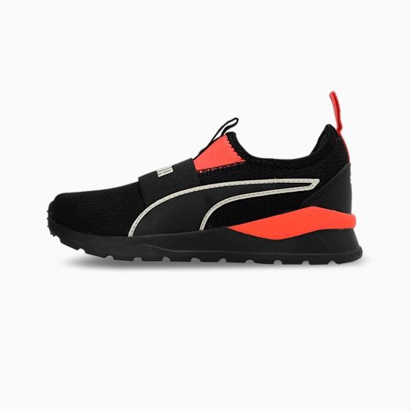 Hobbes Kids' Sneakers, PUMA Black-Fiery Coral-Marshmallow, extralarge-IND