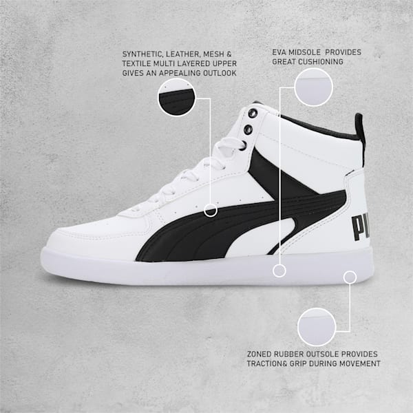 PUMA x 1DER Vegas Youth Sneakers, PUMA White-PUMA Black, extralarge-IND