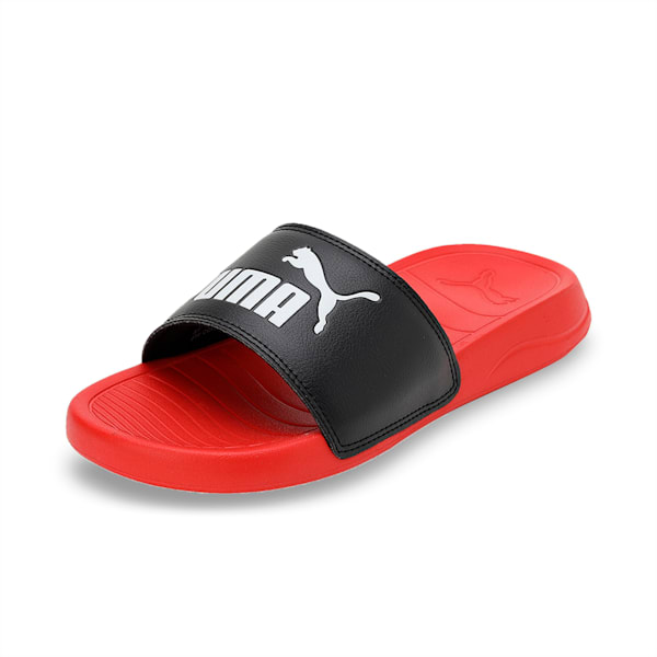 PUMA Popcat 20 x1DER Youth Slides, High Risk Red-PUMA Black, extralarge-IND