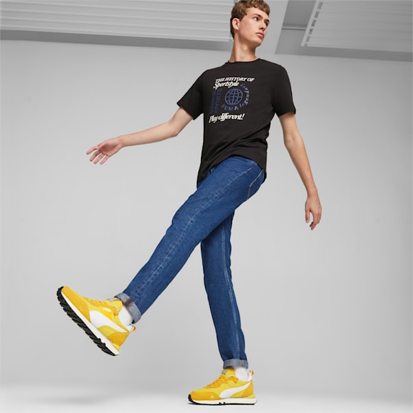 Rider FV Pop FS Unisex Sneakers, Pelé Yellow-PUMA White, extralarge-IND