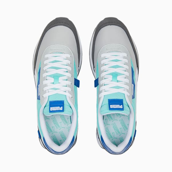 Future Rider New Core Sneakers, Cool Light Gray-Electric Peppermint, extralarge-IND
