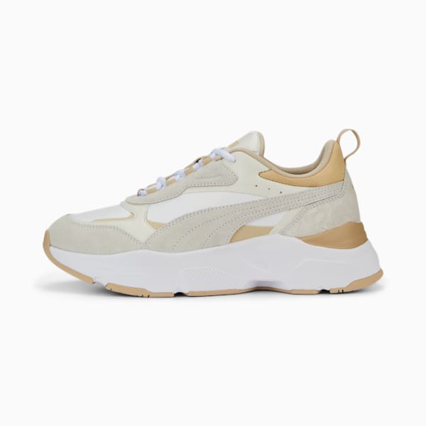 Tenis Cassia para mujer, PUMA White-Vapor Gray-Granola, extralarge