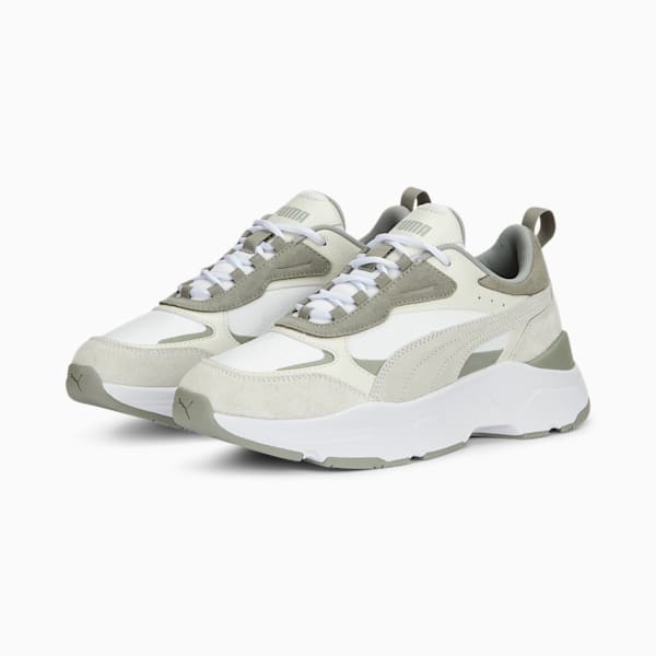 Cassia Mix Women's Sneakers, PUMA White-Vapor Gray-Flat Light Gray, extralarge