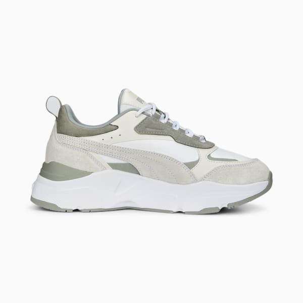 Tenis Cassia para mujer, PUMA White-Vapor Gray-Flat Light Gray, extralarge