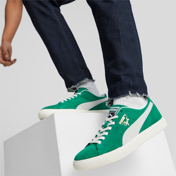 Clyde OG Unisex Sneakers, Verdant Green-PUMA White-Pristine, extralarge-IND