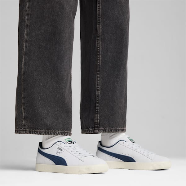 Clyde OG Sneakers, Silver Mist-Frosted Ivory-Club Navy, extralarge