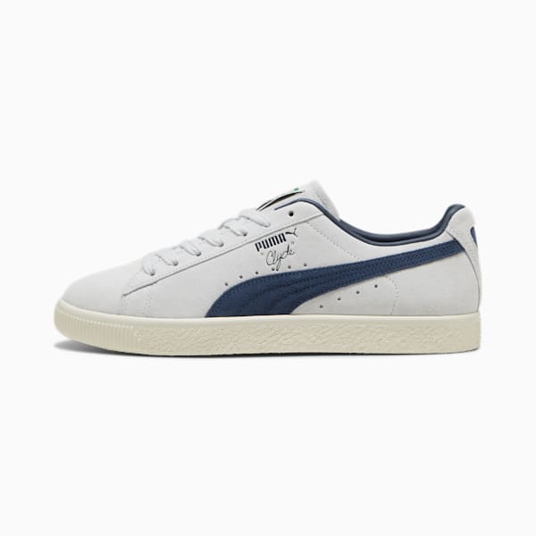 Clyde OG Sneakers, Silver Mist-Frosted Ivory-Club Navy, extralarge