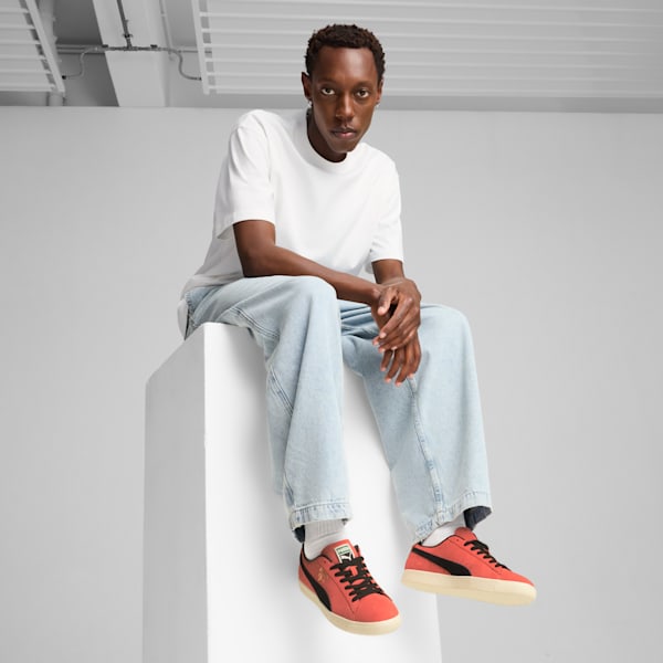 Clyde OG Sneakers, Salmon-Frosted Ivory-PUMA Black, extralarge