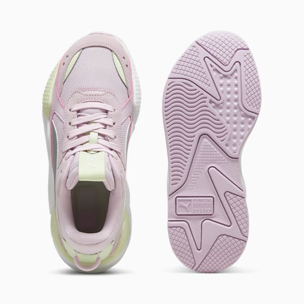 RS-X Metallic Big Kids' Sneakers, Grape Mist-PUMA Silver, extralarge