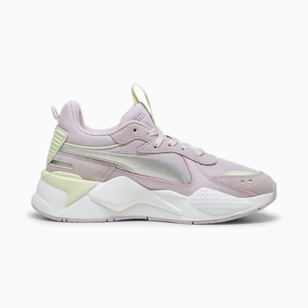 RS-X Metallic Big Kids' Sneakers, Grape Mist-PUMA Silver, extralarge