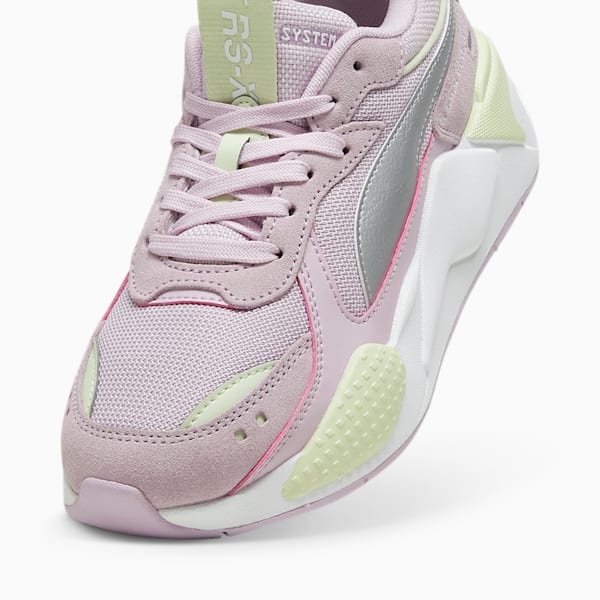 RS-X Metallic Big Kids' Sneakers, Grape Mist-PUMA Silver, extralarge