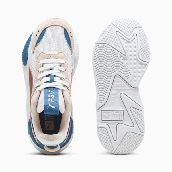 RS-X Metallic Big Kids' Sneakers, PUMA White-Island Pink, extralarge