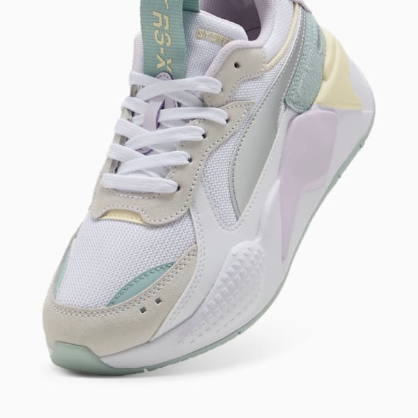 RS-X Metallic Big Kids' Sneakers, PUMA White-PUMA Silver, extralarge