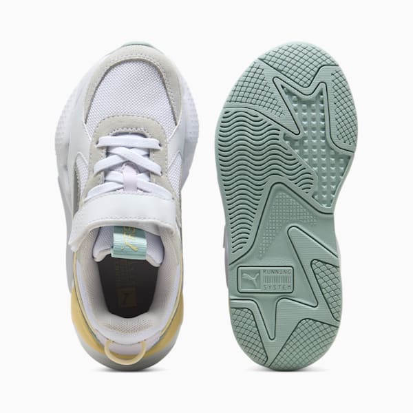 Tenis para niñas RS-X Metallic AC+, PUMA White-PUMA Silver, extralarge