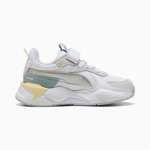 Tenis para niñas RS-X Metallic AC+, PUMA White-PUMA Silver, extralarge