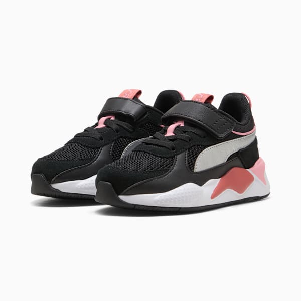 RS-X Metallic Alternative Closure+ Sneakers Kids, PUMA Black-Exotic Red, extralarge