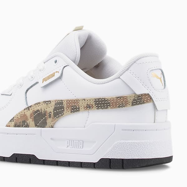 Cali Dream Animal Print Sneakers Youth, PUMA White-Granola, extralarge-GBR