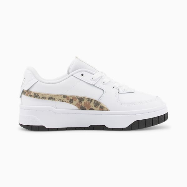 Cali Dream Animal Print Sneakers Youth, PUMA White-Granola, extralarge-GBR