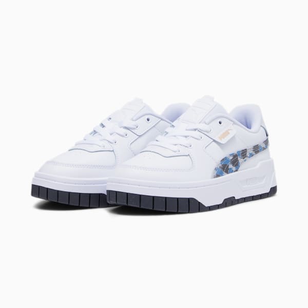 Cali Dream Animal Print Sneakers Youth, PUMA White-Racing Blue, extralarge