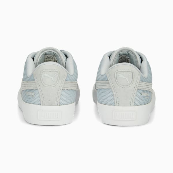 Suede Skate Nitro Mesh Sneakers, Platinum Gray-PUMA White, extralarge-IND