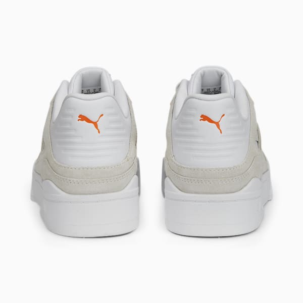 Slipstream Pop Unisex Sneakers, PUMA White-Warm White-Rickie Orange, extralarge-IND