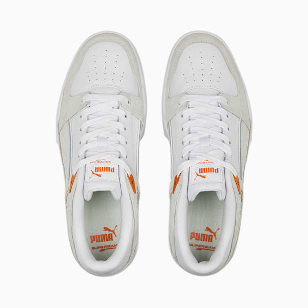Slipstream Pop Unisex Sneakers, PUMA White-Warm White-Rickie Orange, extralarge-IND