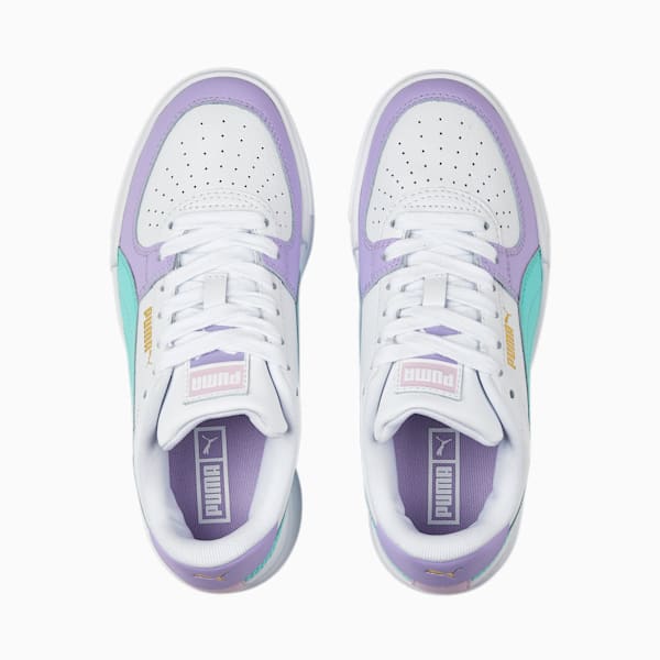 Tenis juveniles CA Pro Block, PUMA White-Vivid Violet-Mint, extralarge