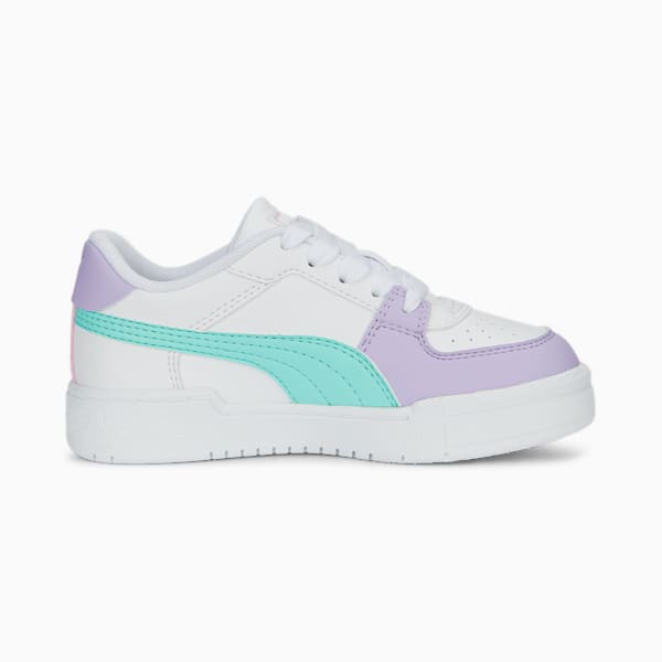 Tenis para niños CA Pro Block, PUMA White-Vivid Violet-Mint, extralarge
