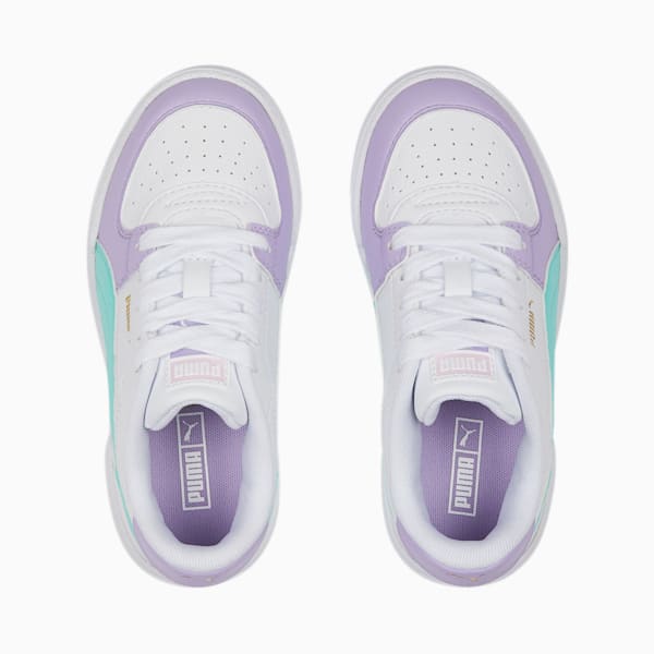 Tenis para niños CA Pro Block, PUMA White-Vivid Violet-Mint, extralarge