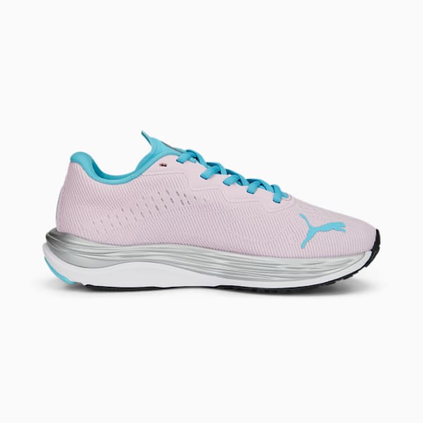 Zapatos para correr Velocity NITRO 2 para niños grandes, Pearl Pink-Hero Blue-PUMA White