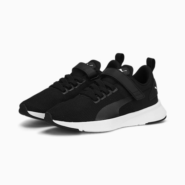 キッズ フライヤー ランナー V スニーカー 22-25cm, PUMA Black-PUMA White, extralarge-JPN