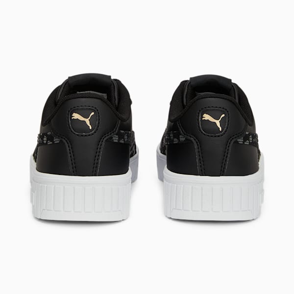 Baskets Carina 2.0 Animal Enfant et Adolescent, PUMA Black-Cool Dark Gray-PUMA Gold-PUMA White, extralarge