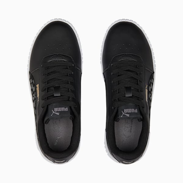 Baskets Carina 2.0 Animal Enfant et Adolescent, PUMA Black-Cool Dark Gray-PUMA Gold-PUMA White, extralarge