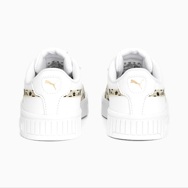 Carina 2.0 Animal Sneakers Kids, PUMA White-Granola-PUMA Black-PUMA Gold