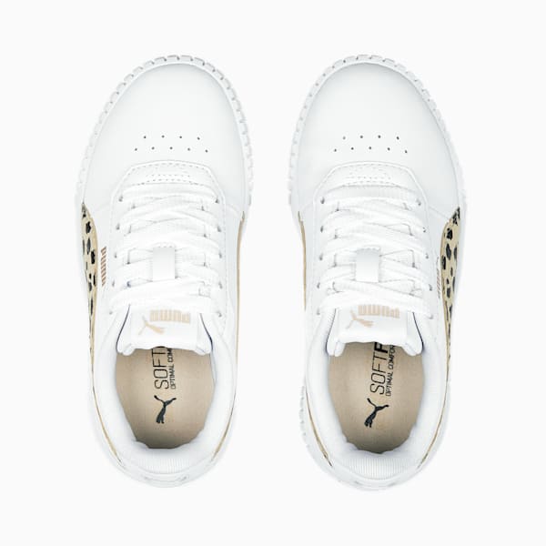 Carina 2.0 Animal Sneakers Kids, PUMA White-Granola-PUMA Black-PUMA Gold