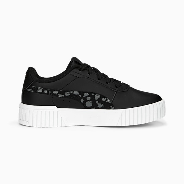 Carina 2.0 Animal Little Kids' Sneakers, PUMA Black-Cool Dark Gray-PUMA Gold-PUMA White, extralarge