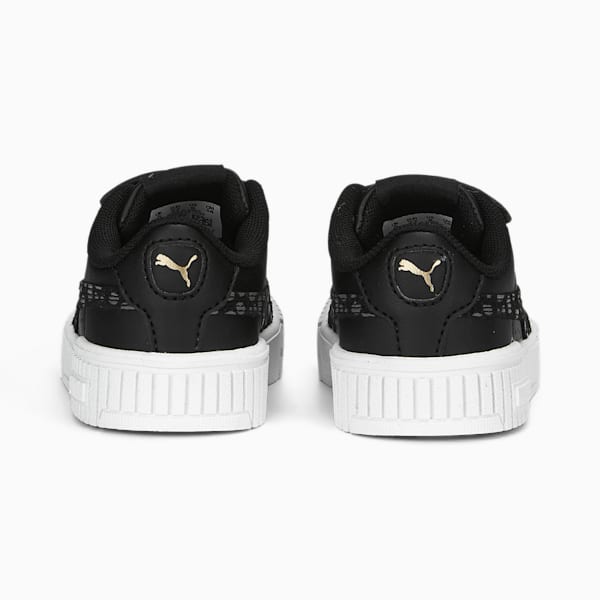 Tenis casuales Carina 2.0 Animal Toddlers, PUMA Black-Cool Dark Gray-PUMA Gold-PUMA White, extralarge