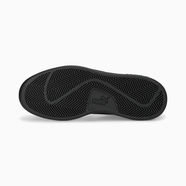 Sneakers Smash 3.0 en cuir Enfant et adolescent, PUMA Black-Shadow Gray, extralarge